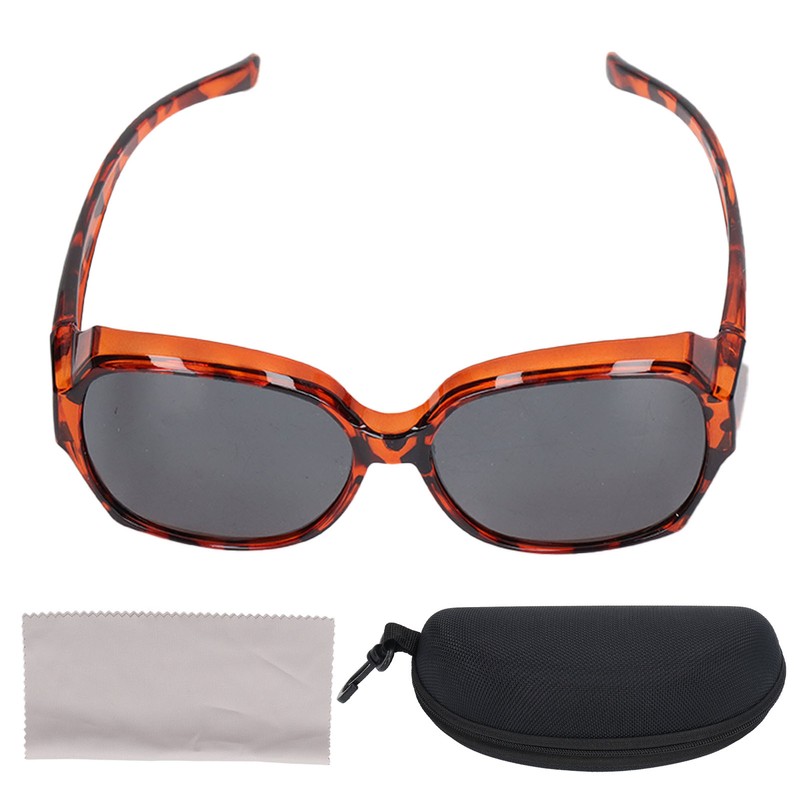 UV Protection Glasses Amber Anti Slip Lightweight Frame Polarized Sunglasses