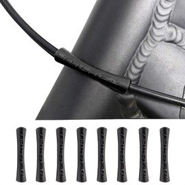 ALEOED 8 Pieces Bicycle Brake Shift Line Cable Protective Sleeve Bike Frame Paintrubber Protector Rubber Pipe Guides Protection Cover for Mountain Road Bike MTB