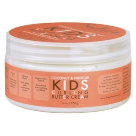 Shea Moisture Kids Curling Cream Coconut/Hibiscus 6 Ounce Jar (177ml) (6 Pack)