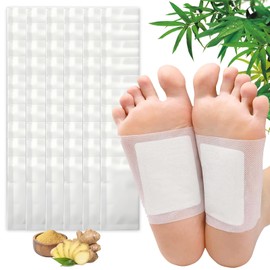 PacuM Pack of 20 Detoxification Plasters Feet Detox Foot Plasters Detox Deep Cleansing Foot Pads Natural Foot Pads for Removal of Toxins Promotes Blood Circulation Improve Sleep