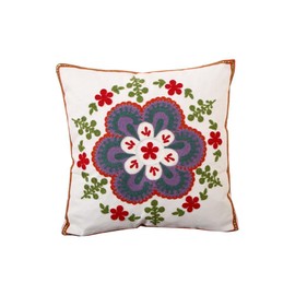 ZUODU Hand Made National Embroidery Bohemian Housewarming Car Home Decoration Cushion Cover/Throw Pillow Cover (Pattern-2)
