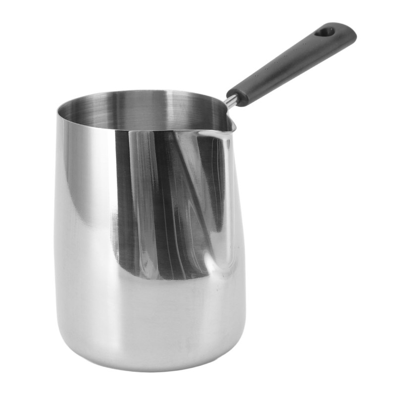 Long Handle Coffee Toroid Pitcher 304 Stainless Steel Rustproof Smoother