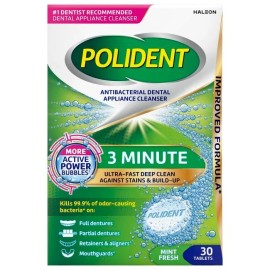 Polident 3 Minute Denture Mint Tablets 30ct
