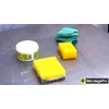 Set of 4 special sponges for silver stone, clay stone,