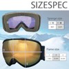 RH223HD-3 MBK/SLV Snow Goggles, HD Lens