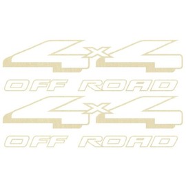 Vinylmark LLC 4x4 Off Road Decals (Gold) - 1997 1998 1999 Compatible with Ford Truck Bed