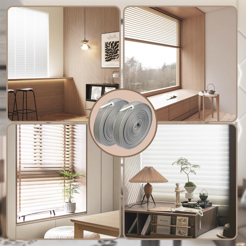 2 roller shutter webbing, 6 m grey roller shutter strap,