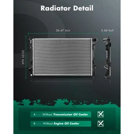 SCITOO 2937 Radiator Fit 2007-2014 for Ford for Edge 3.5L 2011-2014 for Ford for Edge 3.7L 2009-2012 for Ford for Flex 3.5L 2008-2013 for Ford for Taurus 3.5L 2008-2009 for Ford for Taurus X 3.5L