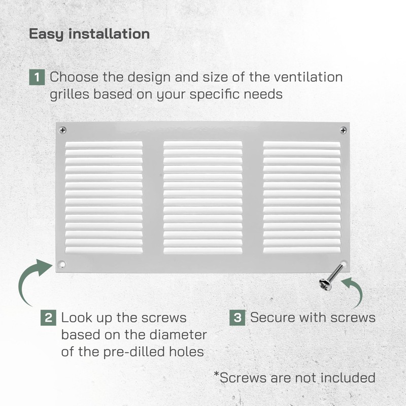 Vent Systems 30 x 15 cm - Pack of 2