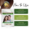 Natural Black Hair color Shampoo BIOGREEN ROOTS Ammonia-Free Herbal Hair