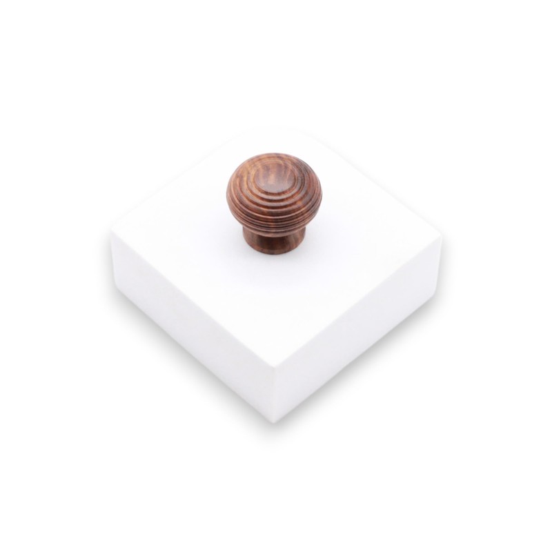 Infinity Decor Traditional Rosewood Beehive Reeded Cupboard Knob Pull Handle