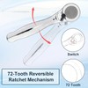 Crovakeu 72 - Tooth 1/4 Inch Drive Mini Ratchet Screwdriver