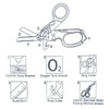 Trauma Scissors Multitool Rescue Scissors with 6 Practical Functions Foldable