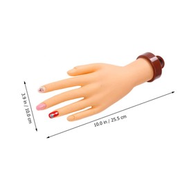 BIUDECO Nail Art Practice Hand Manicure Supply Realistic Hand Shape for Beginners
