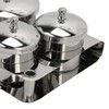 Stainless Steel Nail Powder Holder Thickening Sturdy Dustproof Smooth Surface