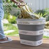 KBBYT Large Collapsible Laundry Baskets for Dirty Clothes, Plastic Laundry