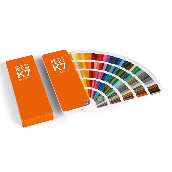 RAL K7 Color Chart, 216 Colors, Gloss, 8 Languages