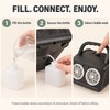 Bubble Machine for Outdoor Parties, Dual-Fan Automatic Bubble Blower with