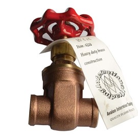 Heavy Duty Brass Gate Valve 1-1/4" CxC