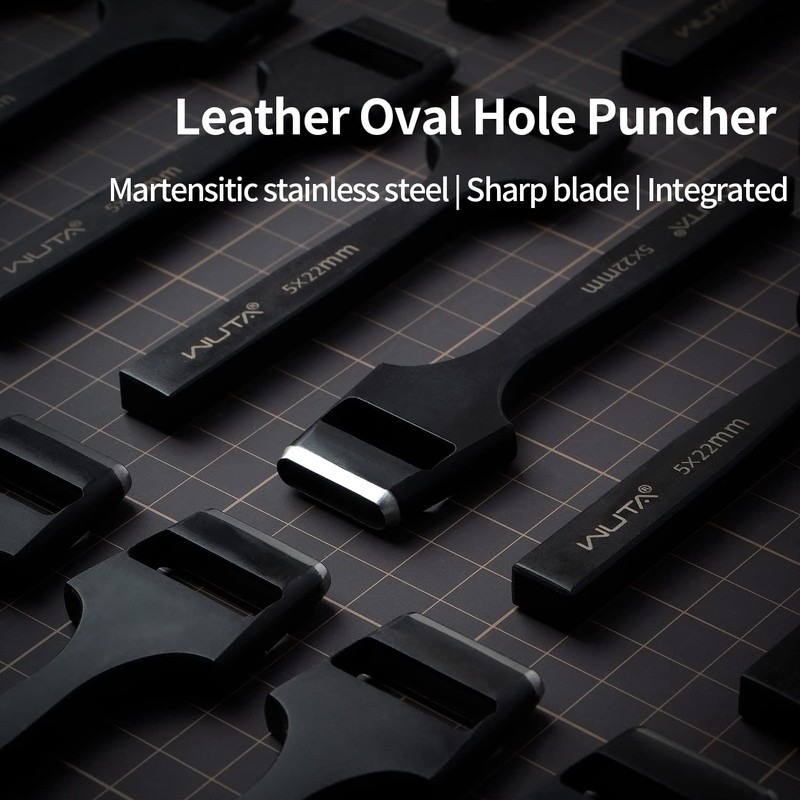 WUTA Belt Hole Puncher Oval Hole Cutter Strap Watch Band