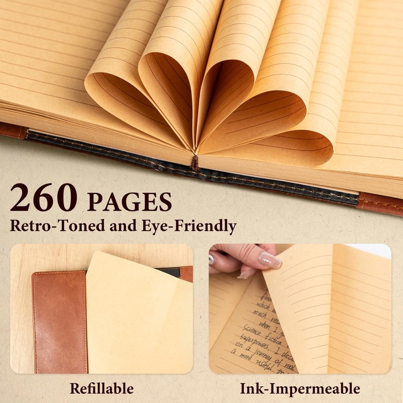 WEMATE Lock Journal with Pen & Gift Box, A5 260