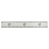 'Three Mushrooms' 30cm (12 Inch) White Plastic Ruler (RL00092852)