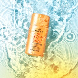 NUXE Light Sun Fluid SPF50 High Protection Face 50ml, Lightweight Facial Sunscreen, Broad Spectrum SPF50 for Daily Defence, Prevents Dark Spots & Signs of Ageing, Water-Resistant & Non-Greasy