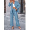 PRETTYGARDEN Women's Fall Spring 2 Piece Blazer Outfits Business Casual