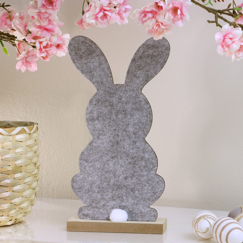 com-four® 4 x Decorative Stands for Easter, Cute Felt Easter