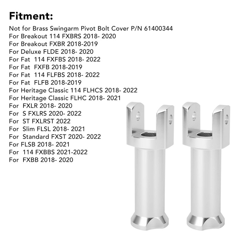 Passenger Foot Peg Mounts Kit 50500769 Silver Sturdy Stable High
