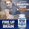 Brain Plus Arazo Nutrition 60caps Memoria, Enfoque, Claridad Sabor Sin