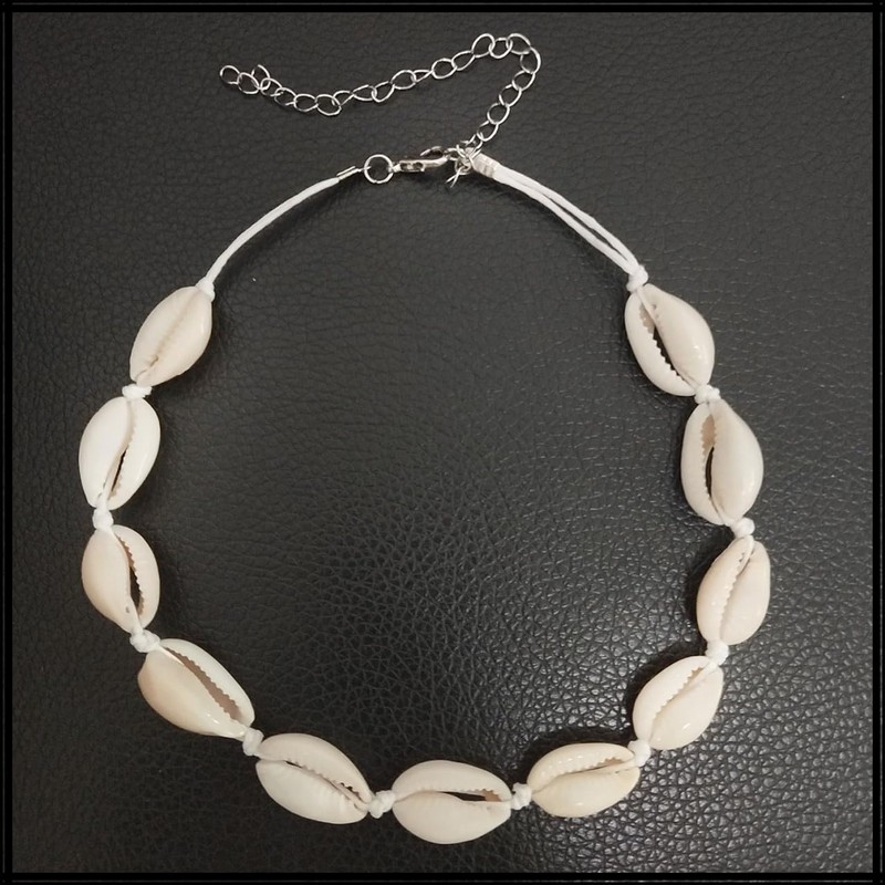 White Fang AZ113 Men's Women's Necklace Choker Sea Shell Marine