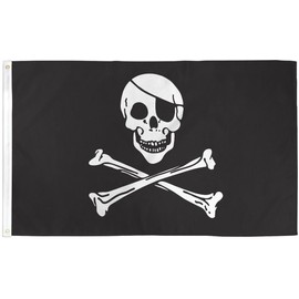 Jolly Roger Pirate Flag Ship Banner Skull Crossbones Pennant New 2x3 Foot