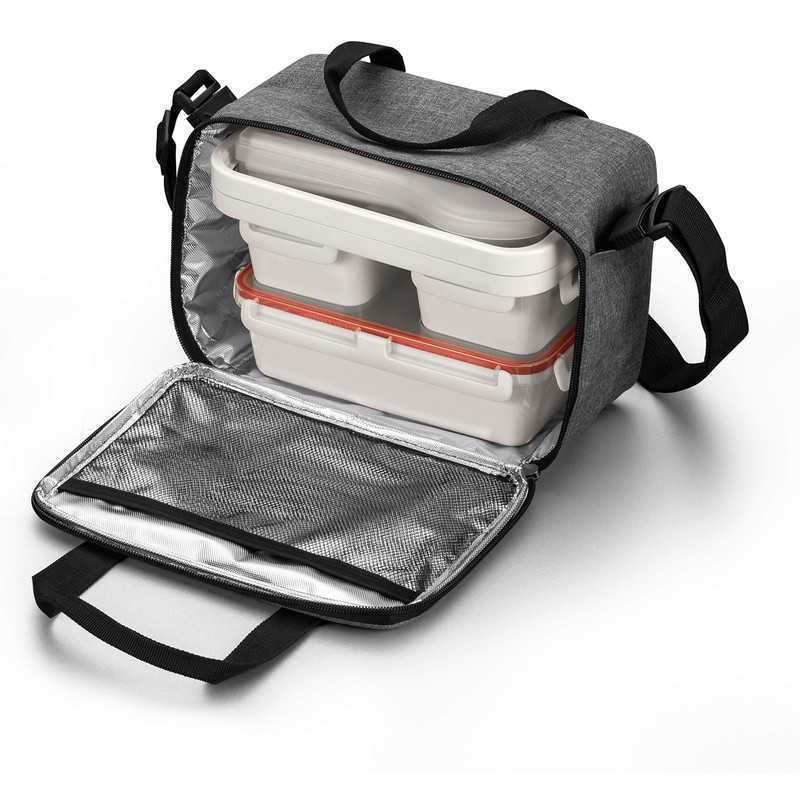 Tescoma Freshbox Lunch Box with Insulated Cooler Bag, Plastic, No