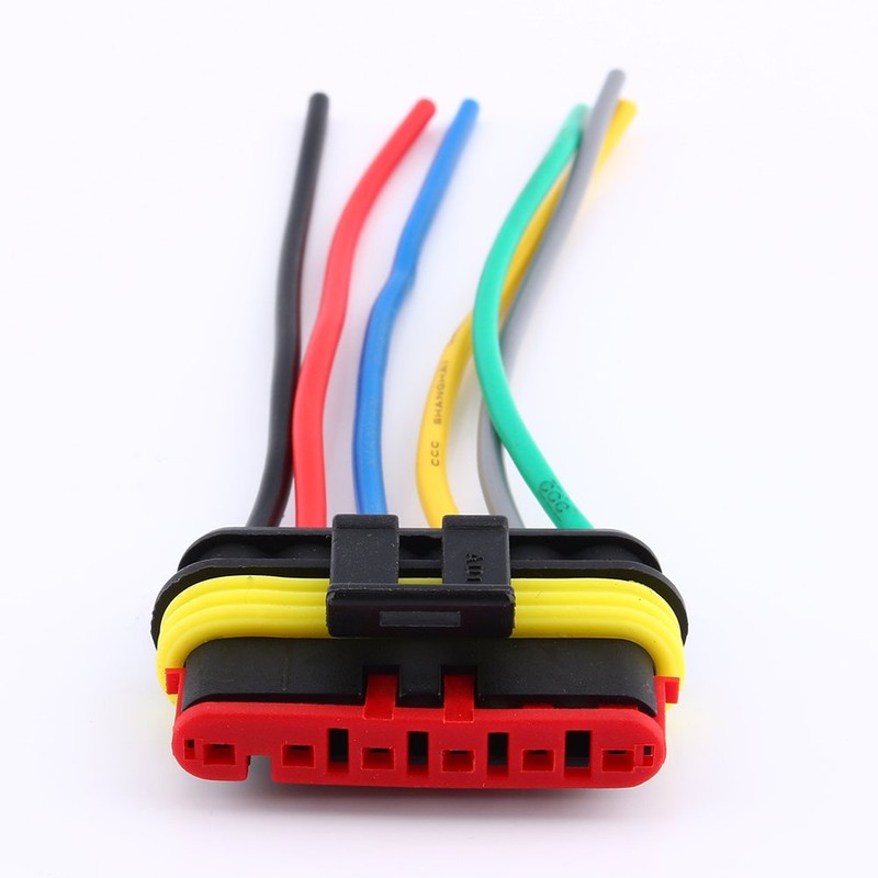 Qiilu 6 Pin Plug, Plug, New 5 Kits 3/4/5/6 Pin