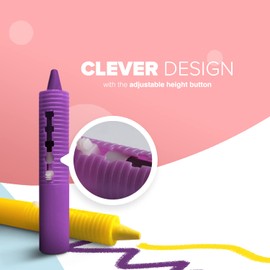 kidoola Baby Bath Crayons (6 Pack) – Bathtime Fun Drawing Toy | Non-Toxic Wax Bathroom Crayon Pens | Washable & Easy Wipe Colours | Ideal Birthday Present, Christmas Stocking Filler [For 3 Years+]