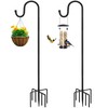 ANIDEER 60" Shephards Hook for Outdoor, Heavy Duty Bird Feeder