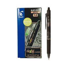 Pilot Frixion Clicker Retractable Gel Pen Black Plastic Strong Rubber