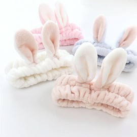Rabbit Washing Headband Headband Purple 2ea