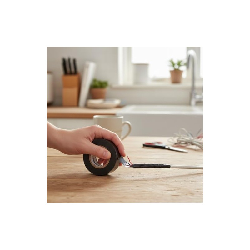 Cinta de Aislar Sanelec5708 Negro 19mmx18m