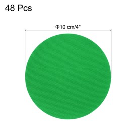 sourcing map 48 Pcs Carpet Spot Markers, 4 Inch Circle Floor Dots for Classroom Carpet, Circles Spots Dots for Preschool Teacher Supplies, Flexible Seating, Green