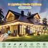 Skoiuc Solar String Lights Outdoor Waterproof with Remote & Timer,