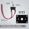 GUETNEU Button Switch Rocker Switch Toggle Switch Four Pin Two