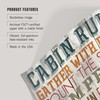 Lantern Press 36x54 Inch Giclee Print, Cabin Rules, Rustic Typography