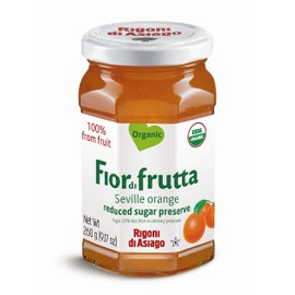 Rigoni di Asiago Fiordifrutta Organic Fruit Spread, Seville Orange, 6 Count