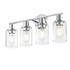4-Light Chrome Bathroom Light Fixture Over Mirror,4-Light Chrome Vanity Lights