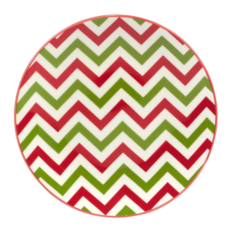 Certified International Holiday Fun 6" Luncheon/Canape Plates, Assorted Designs, Multicolor,