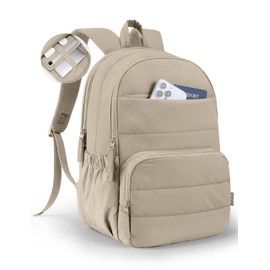 Uselike Travel Backpack for Women, 15.6 Inch College Laptop Backpack, Water Resistant Work Backpacks, Cute Quilted Bookbag