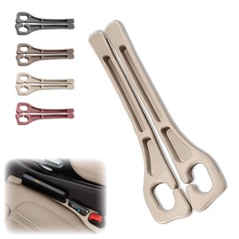 ORIBLYNT 2PCS Car Seat Gap Filler Organizer – No Drop Seat Guard for Cars & SUVs | Universal Fit, Durable & Easy Install | Prevents Phone, Keys, Wallet from Falling Between Seats(Beige)