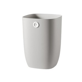 Cubo de Basura de Baño, Cubo de Basura de Plástico Rectangular con Soporte para Bolsa de Basura para Dormitorio, Sala de Estar, Cesta de Basura Pequeña para Interior, 7L, Gris